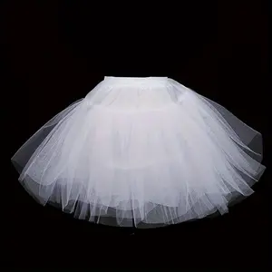 [Polyester Petticoat] White Polyester Adjustable Waistband Petticoat for Girls |       No-Hoop Princess Underskirt Support |       Perfect for Performances, Parties & Weddings