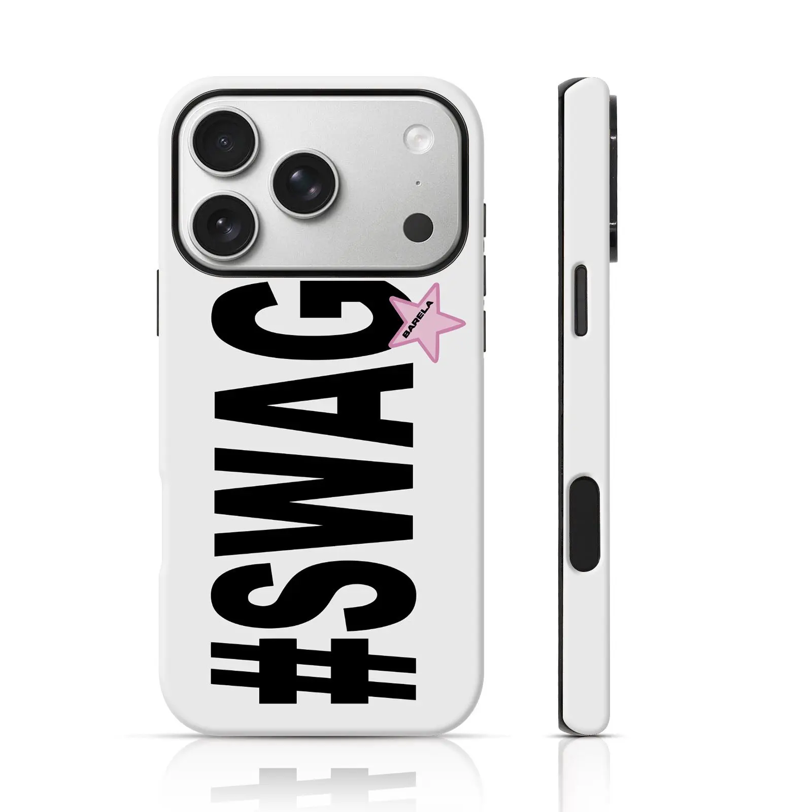 SWAG Script Cool Design Phone Case for iPhone 17 Pro Max/16 Pro/15Pro Max 15/14/13/12Max & Samsung S25 Ultra All Models, Double-Layer TPU Shockproof Protective Cover