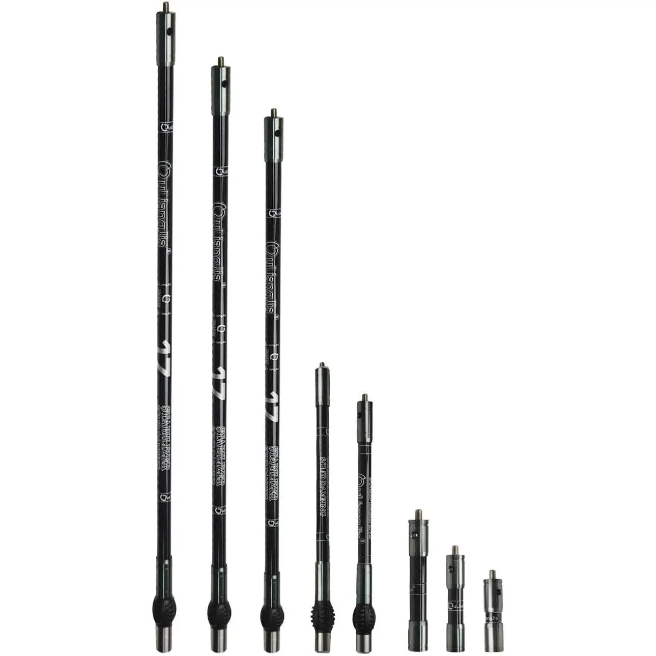 Archery Bow Stabilizer 3/4/5/10/12/26/28/30 inch Carbon Fiber Bow Balance Bar Stabilizer Rod Extension Pole Weight Silencer Damping for Recurve Bow and Compound Bow