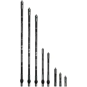 Archery Bow Stabilizer 3/4/5/10/12/26/28/30 inch Carbon Fiber Bow Balance Bar Stabilizer Rod Extension Pole Weight Silencer Damping for Recurve Bow and Compound Bow