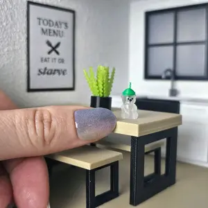 Miniature Bearista Bear Inspiration Mug – 1:24 Micro Scale Dollhouse Accessory