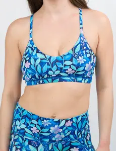 CVG Move Free Bra Spring Fling Fit Blue, Sports Bra, Workout Bra, Gym Bra