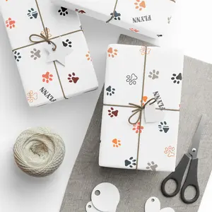 Custom Pet Wrapping Paper | Dog Lover Gift Wrap | Cute Pup Party Supplies | Dog Birthday Paper | Wrapping for Pet Gifts , Best of gift, Meaningful gift. (Get 1 paper cutter when buying any 5 rolls)