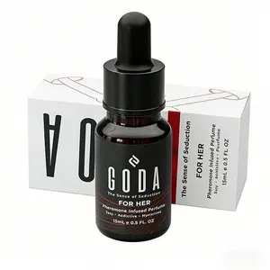 GODA Pheromones Infused Essential Perfume Oil, Seductive Long Wear Fragrance for Daily Date Night, Travel Size 0.5oz