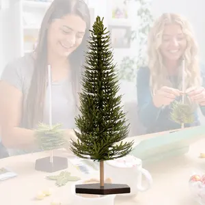 Forest Fir DIY Paper Craft Kit | Beginner-Friendly Christmas Craft | Holiday Craft Kit | DIY Tree Craft | DIY Christmas Craft | Small 13 in. Paper Tree | Easy Home Craft Project