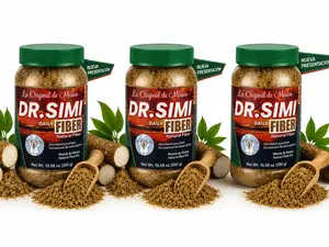 3 Pack New Packaging! Same Viral Formula - La Original Fibra de Mexico Dr.Simi Daily Fiber 300g (10.5oz) - All-Natural Fiber Blend with Wheat Bran, Maguey, and Cocoa – Perfect Mix for Food & Smoothies