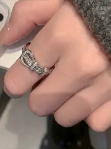 A horseshoe open ring, simple and fashionable Japanese and Korean style, suitable for daily life and banquets, Unique rings