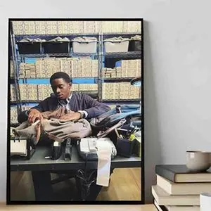 Franklin Saint Snowfall Damson Idris Poster, Poster Wall Decor, No Frame