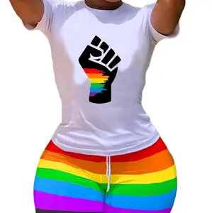 Rainbow 2 piece short set