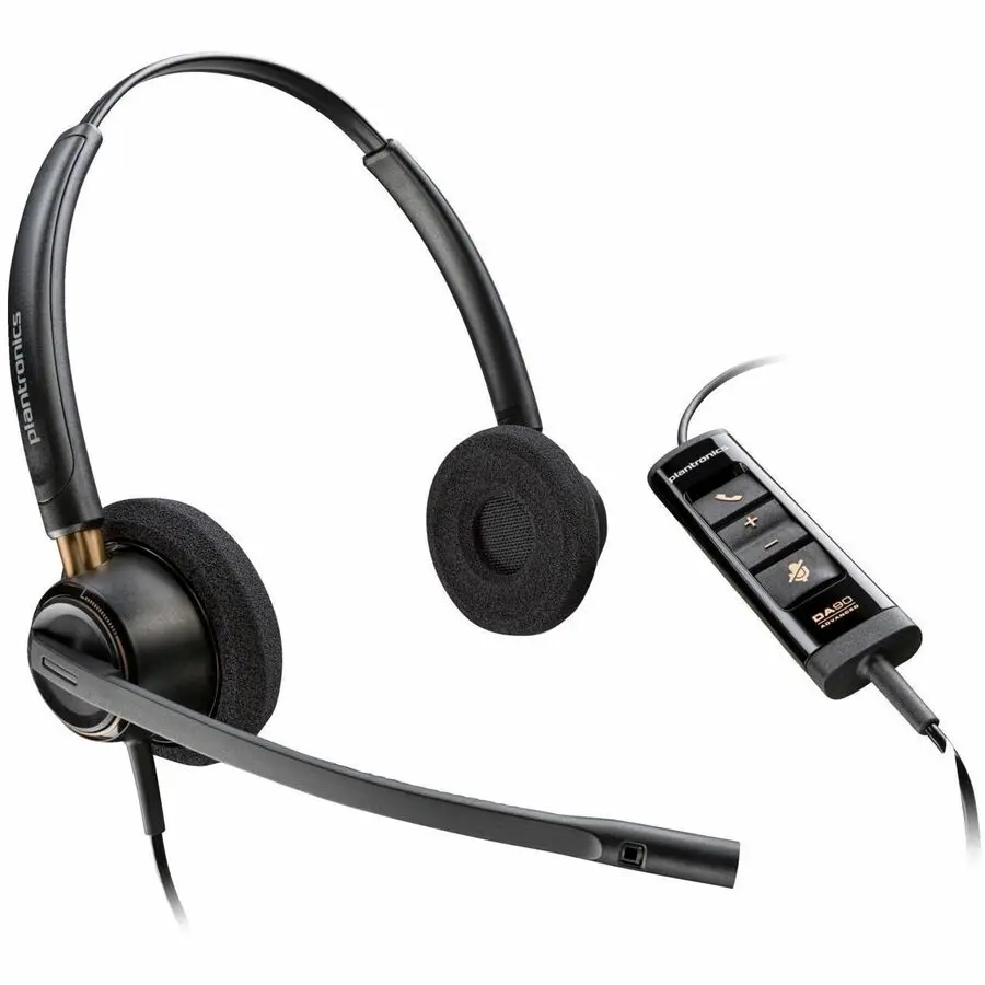 Poly EncorePro EP525-M Binaural On-Ear Wired USB-A Headset 783R2AA