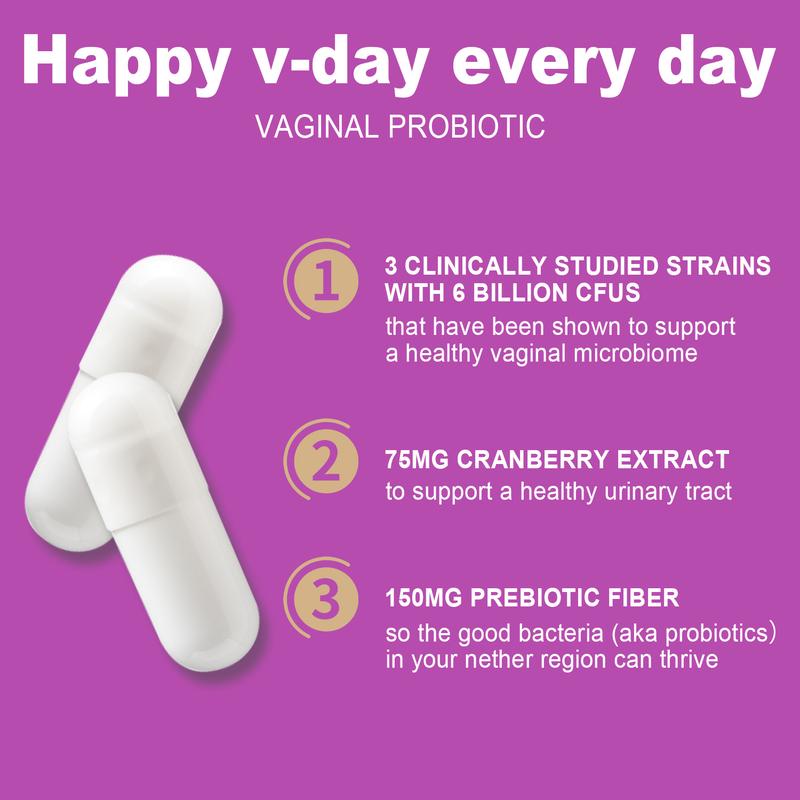 Probiotics for Women - pH Balance, Odor Control, Yeast Balance, Feminine Health - with Organic Prebiotics and Cranberry Extract