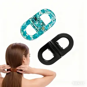 Magnetic Hair Clips—Synthetic Claw Clip, Strong grip, non-slip & stable.Innovative 2-in-1 seamless design,effortlessly create versatile everyday hairstyles,gentle and suitable for all hair types.