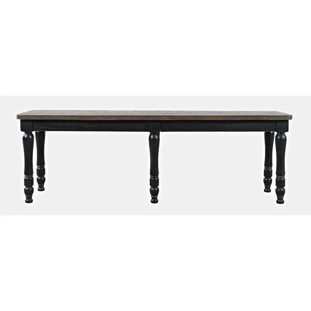 Madison County Rustic Reclaimed Solid Wood Farmhouse 54" Dining Bench