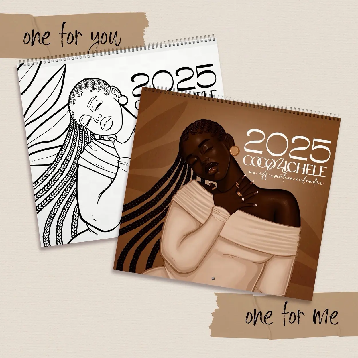 2025 Affirmation Wall Calendar for Office Supplies