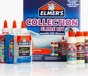 Collection Slime Kit | Supplies Include Glow In The Dark Magical Liquid Slime Activator Metallic Magical Liquid Confetti Translucent Glue Metallic Glue Clear 6 Count