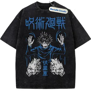 Megumi Fushi Anime Graphic Shirt, JJK Anime Vintage Tee Gift For Fan Manga, Gift For Men, Gift For Women, Crew Neck T-shirt, Trending T-shirt