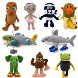 Italian Brain Rot Plushies Pack of 9 - Size 10 Inches Funny Meme Plush Toys Cute Collectible Soft Dolls Christmas Gift for Kids & Teens Viral TikTok Meme Characters Set