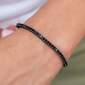 Diamond Tennis Bracelet in Black- 2mm - Perfect Gift