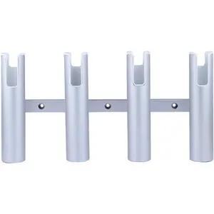 Aluminium Wall-Mounted Fishing Rod Holder for Boat, Garage & Marine - Holds Rods & Poles