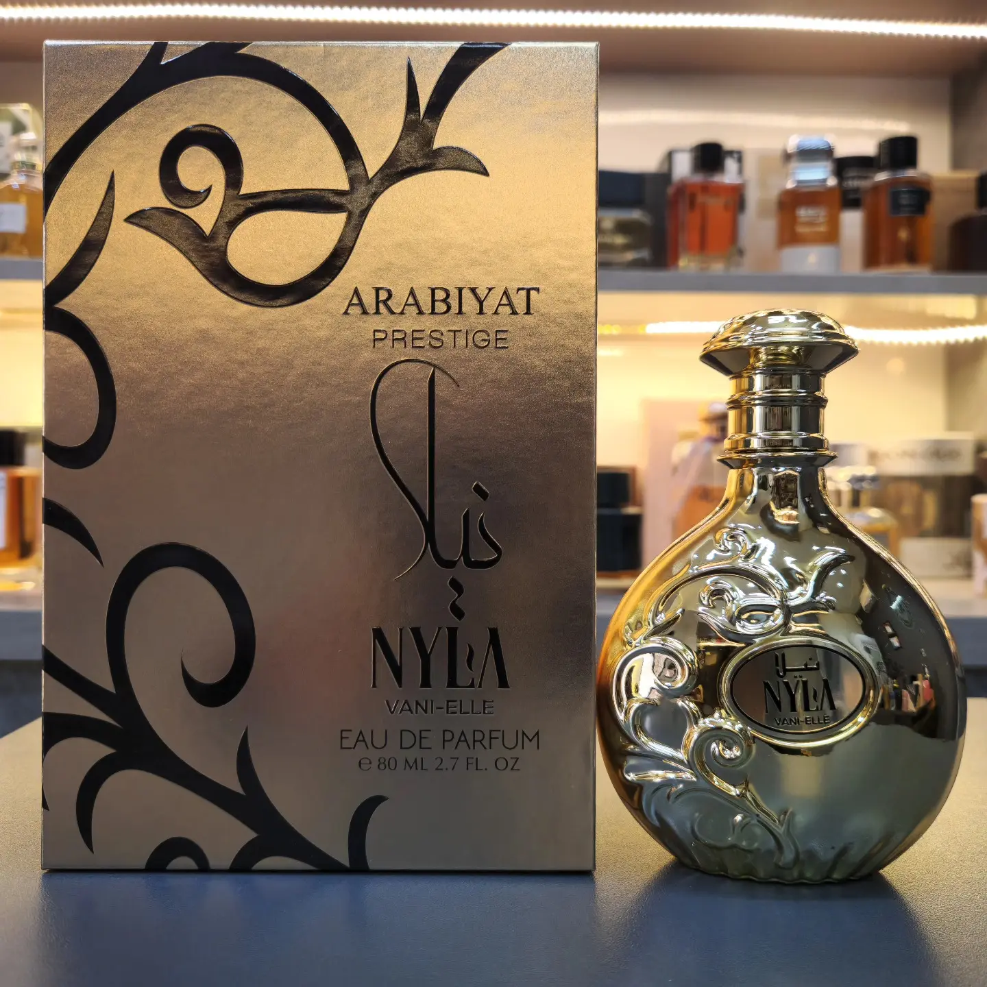 Arabiyat Prestige Nyla Vani-elle Unisex Eau De Parfum - 2.7FL.Oz (100 ml) Single Bottle, Luxury Blend Notes, Highly Scented Arabian Luxurious Aromatics for Unisex Wear