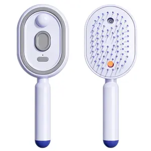 Electric Spray Airbag Massage Hair Comb, Essential Oil Atomization Hair Care Brush, Self-Cleaning Anti-Tangle Anti-Static Detangler for Smooth & Voluminous Hair
