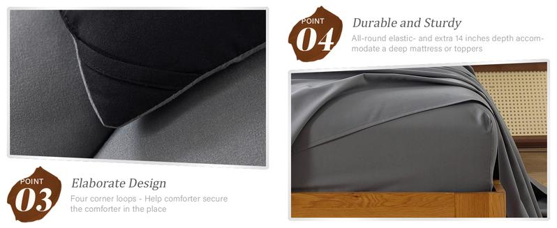 Cosybay Premium Queen Size Comforter Set 7pcs, All Season Quilted Down Alternative Duvet Insert Lightweight Breathable Reversible Design Luxury Hotel Warm Comforter with Anti-Clump Tech & 4 Tabs,Flat sheet,Fitted Sheet,Pillowcases,gift for christmas