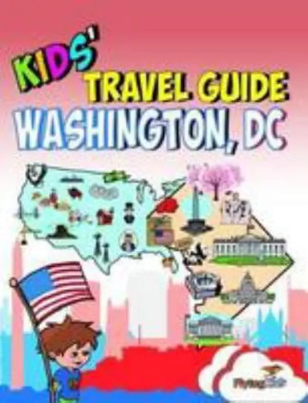USED Flyingkids Kids' Travel Guide - Washington, DC (Softcover, 44 Pages) - Fun Travel Discovery Book with Kids' Special Activities, Coloring Pages, Fun Facts by Kelsey Fox (English)