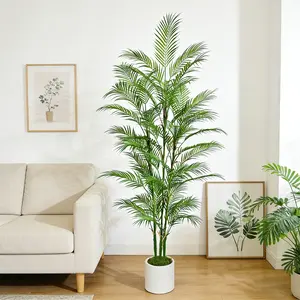 1 Pcs 85-190cm Artificial Palm Tree (with pot), decor ornament, suitable for indoor/outdoor home living room, balcony, bedroom, festival, wedding. Artificial tree decoration, ideal for Christmas and Thanksgiving