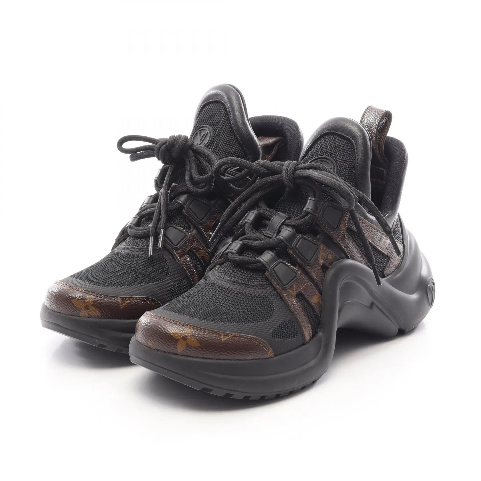 Pre-owned Louis Vuitton Canvas Small Leather Goods LV Archlight Coated Sneakers