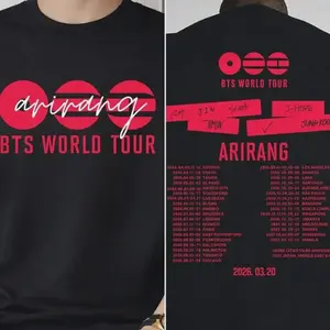 100% Cotton Boy Band Group World Tour 2026 T-Shirt – Arirang Album Fan Merch, Lover Gift