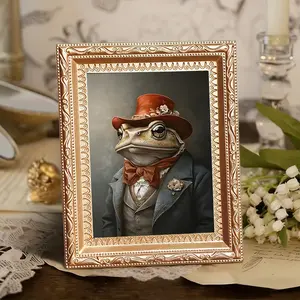 Dapper Frog in Top Hat Magnetic Fridge Magnet, Vintage Victorian Gentleman Art, Decorative Fridge Locker Accessory, Whimsical Kitchen Decor Gift