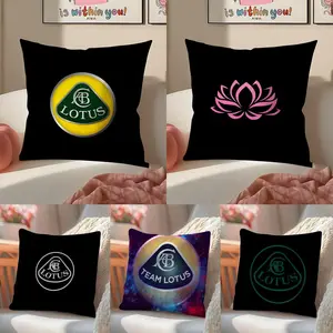 Lotus car sport fast tech Pillow Case Pillowcas Soft Detachable Short Plush Fabric With Hidden Zipper Washable And Stain-resistant Decor Home Living Room Bedroom Sofas Office Car Gift