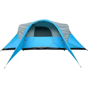 AYA StarsX Large Instant Cabin Family Camp Tent with Windows - 6-10 Person Family Tent, Waterproof, Mesh Roof, 216.5x118.1 inches, Easy Setup