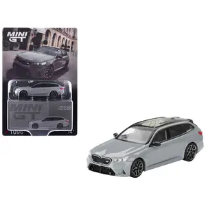 BMW M5 Touring Brooklyn Gray Metallic with Sunroof 1/64 Diecast Model Car by Mini GT