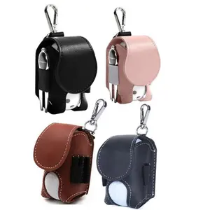 Golf Ball Bag, Outdoor Portable Golf Tee Pouch, Waist Hanging Golf Ball Holder Set
