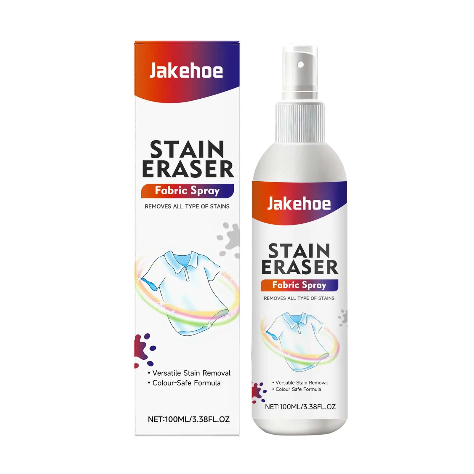 Scented Fabric Cleaner and Stain Remover Spray for Cotton & Polyester, Pre-Treatment Cleaning for Clothes and Sofa, Removes Oil & Coffee Stains - 100ml, Fragrance, Household, Home Supplies, Stain Removal
