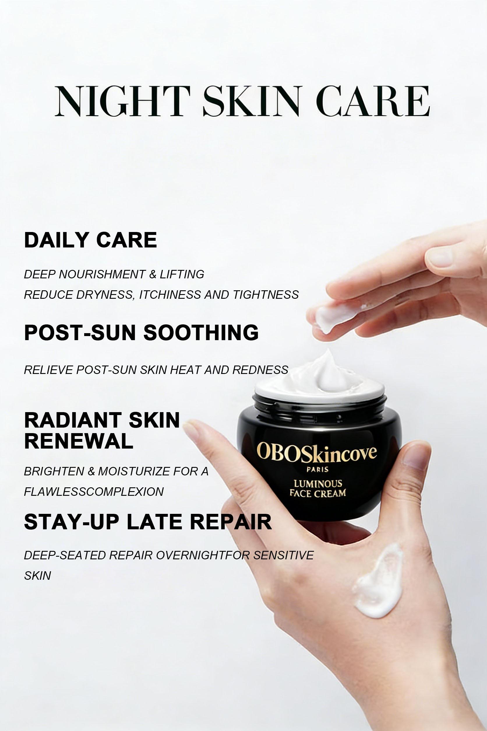 OBOSkincove Anti-Aging Plumping Face Cream Enhanced Anti-Age Formula for Firming Radiant Skin Reduces Fine Lines & Wrinkles, Deep Moisturizing & Firming Care