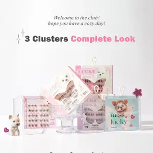 FLORTTE Super Beauty Series Adhesive-Free False Eyelashes lash clusters Cosmetic Makeup