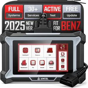 【Only for Benz Maybach】ANCEL DS160 OBD2 Scanner, Full System Bidirectional Scan Tool, 30+ Resets, ABS Bleeding, Gearbox Learn, Battery Match, SAS, Oil Reset, Lifetime Free WiFi Updates, Full OBD2, AutoVIN