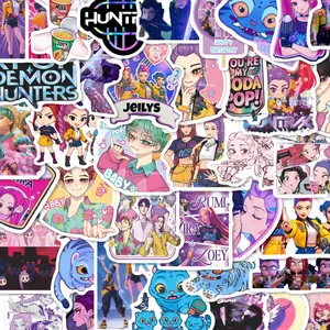 90Pcs K-Pop Idol Anime Stickers Pack, Graphic Decal, Waterproof Vibrant Fan Art & K-Pop Group Vinyl Decals for Laptop, Water Bottle, Journal & Scrapbook, K-Pop Fan Gift, Self Adhesive Sticker