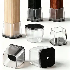 32 Piece Silicone Chair and Table Leg Protectors, Silent Sliding, Noise Reduction, Scratch Proof, Hard Floor Furniture, Tool-Free Installation