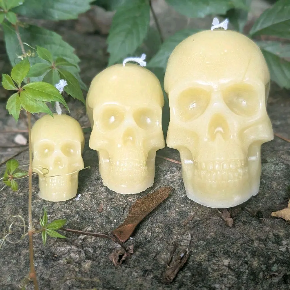 Skull Soy Wax Ritual Candles Unscented Pre-Order Devotional Decorative Candle #5 Large Skull Ornaments Decoration for Household Aroma Gift