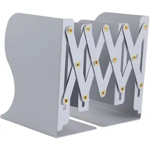 Telescopic Bookend Book Storage Shelf Organizer Rack - Practical Adjustable Book Holder for Home Office Organization