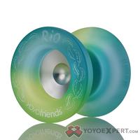 Translucent Blue / Green Fade w/ Silver Hub