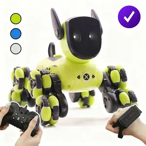 Mini Remote Control Robot Dog Set, Realistic Robot Puppy, Gesture Sensing Multi-Function Trick Dog Toy, Christmas Birthday Gift for Kids over 8 Years Old