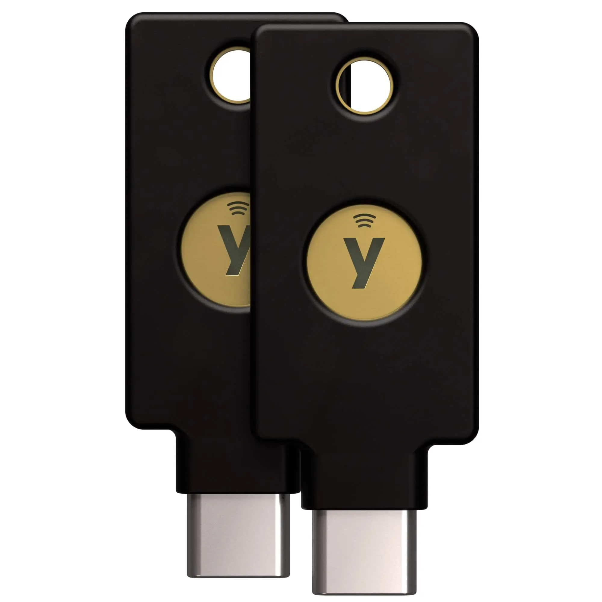 Yubico - YubiKey 5C NFC - Two-Factor authentication (2FA) Security Key, Connect via USB-C or NFC, FIDO Certified TwoPack - Black