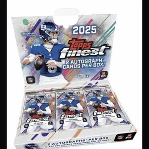 2025 TOPPS FINEST FOOTBALL HOBBY BOX (2 AUTOS)