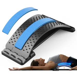 Back Stretcher for Lower Back Pain Relief,Adjustable Inversion Lumbar Traction Device,Lumbar Support Board for Spinal Decompression and Scoliosis,Back Cracker Board，Summer wins back board
