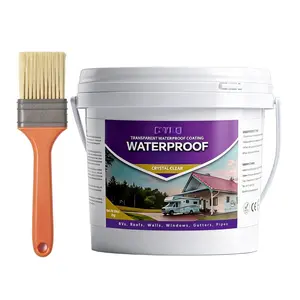 2kg/4.41LB Transparent  ant, Leak Repair Clear Glue for Indoor/Outdoor Walls,Asphalt Roofs,Composition Shingle Roofs,and for RV, Boat, Pipes, Tiles, Crack Repair Multi-Surface Adhesive.
