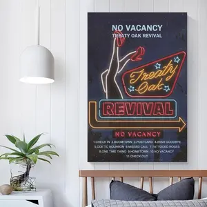 Treaty Oak Revival No Vacancy Poster Bedroom Decoration Landscape Office Valentine's Birthday Gift Unframe